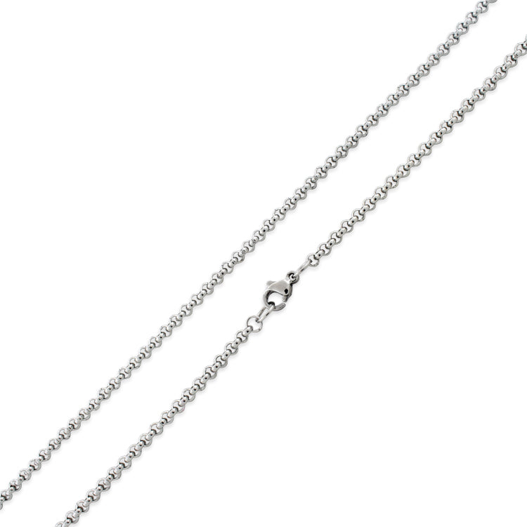 Stainless Steel 20" Rollo Chain Necklace 3.0 MM
