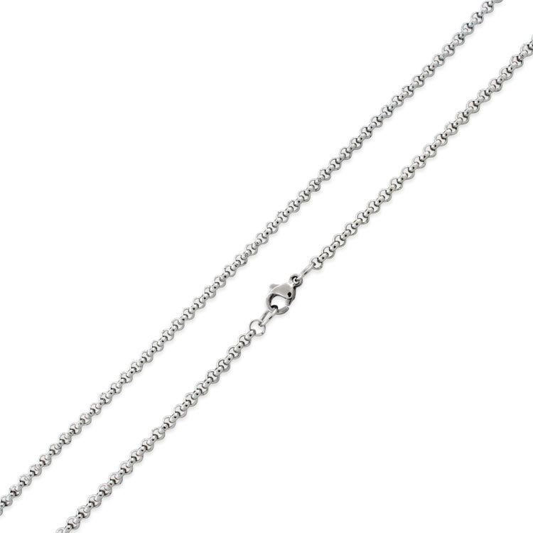 Stainless Steel 16" Rollo Chain Necklace 3.0 MM