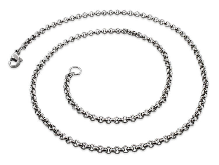 Stainless Steel 20" Rollo Chain Necklace 3.0 MM