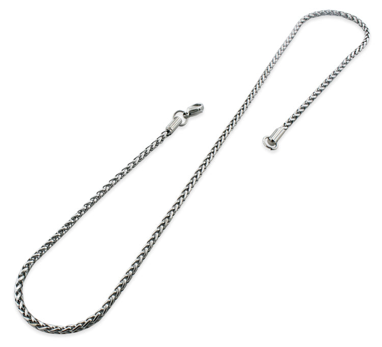 Stainless Steel 16" Spiga Chain Necklace 3.0 MM