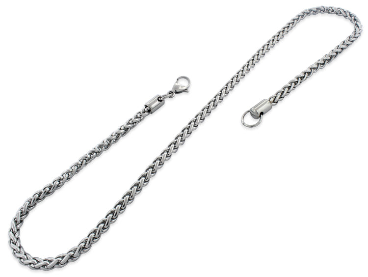 Stainless Steel 20" Spiga Chain Necklace 5.0 MM