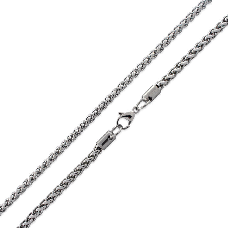 Stainless Steel 16" Spiga Chain Necklace 5.0 MM