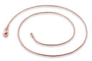 14K Rose Gold Plated Sterling Silver Snake Chain 0.9MM