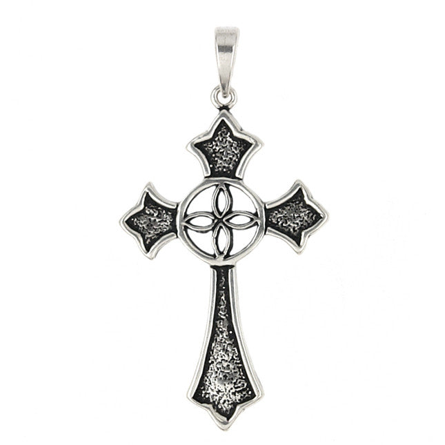 Sterling Silver Charmed Cross Pendant