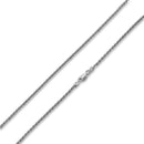 Rhodium Sterling Silver Rope Chain 1.8MM