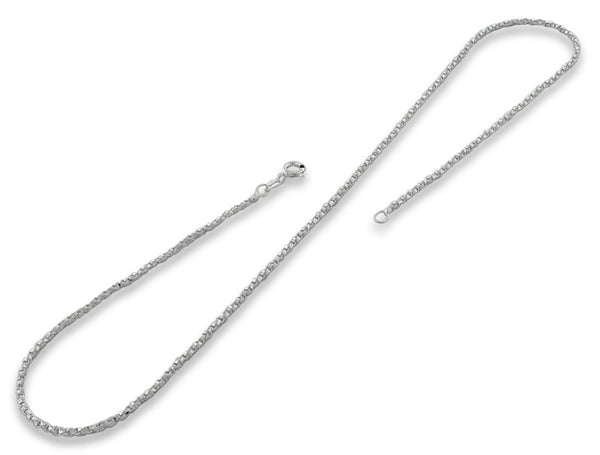 Sterling Silver Twisted Box Chain 1.75MM