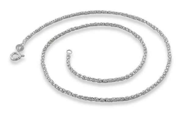 Sterling Silver Twisted Box Chain 1.75MM