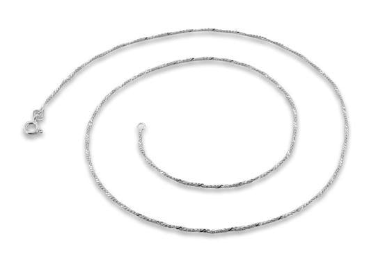 Sterling Silver Twisted Serpentine Chain 1.0MM