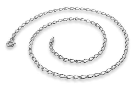 Sterling Silver Long Curb Chain 2.15mm