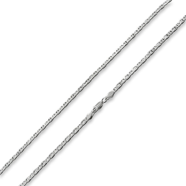 Sterling Silver Flat Marina Chain 3.45 MM