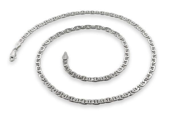 Sterling Silver Flat Marina Chain 3.45 MM