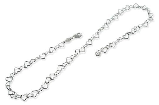 Sterling Silver Heart Chain 5.5MM
