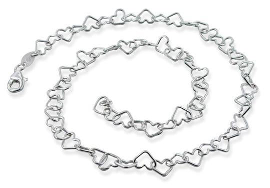 Sterling Silver Heart Chain 5.5MM