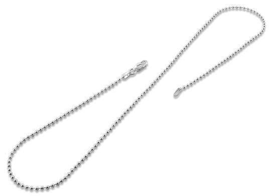 Sterling Silver Bead Ball Chain 1.85MM