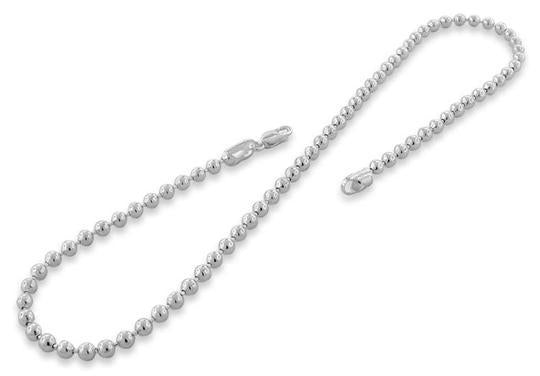 Sterling Silver Bead Ball Chain 4.0MM