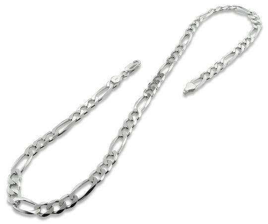 Sterling Silver Figaro Chain 7.1mm