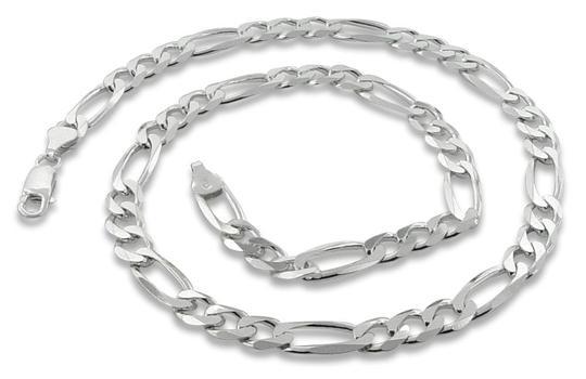 Sterling Silver Figaro Chain 7.1mm