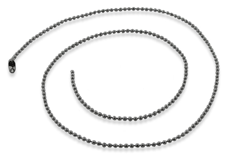 Stainless Steel 18" Dogtag Bead Chain Necklace 1.5mm