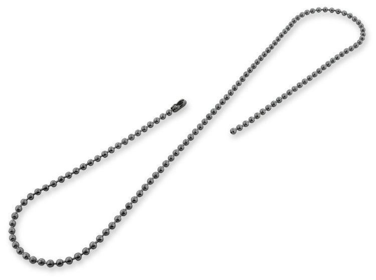 Stainless Steel 20" Dogtag Bead Chain Necklace 2.5mm