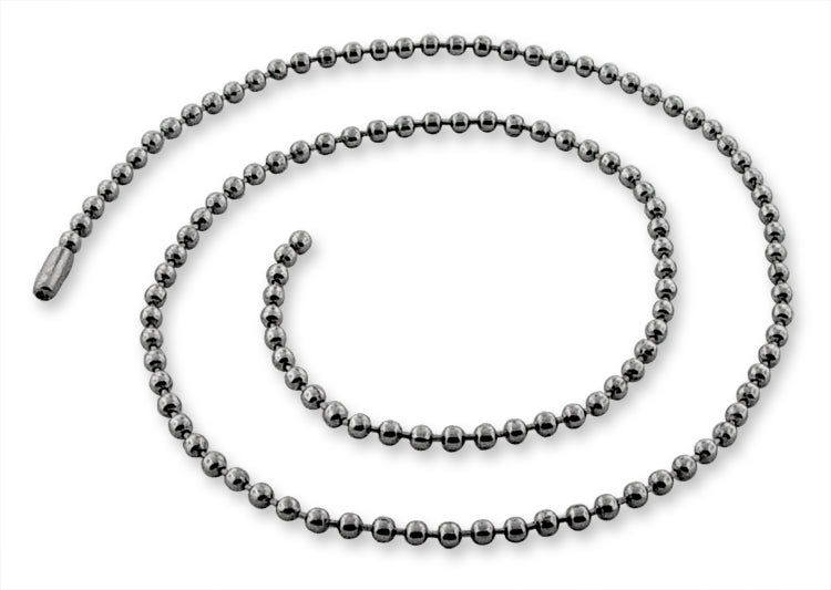 Stainless Steel 20" Dogtag Bead Chain Necklace 2.5mm