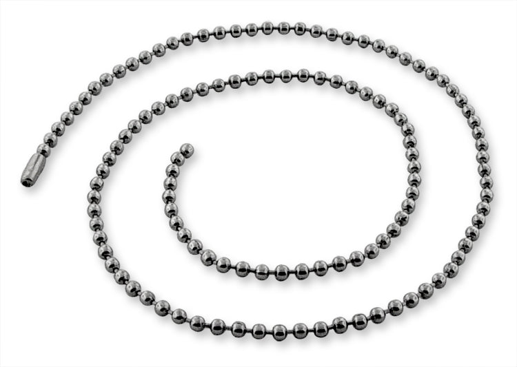 Stainless Steel 22" Dogtag Bead Chain Necklace 2.5mm