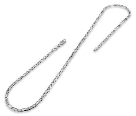Sterling Silver Figaro Chain 3.1mm