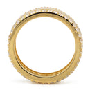 Gold Plated Sterling Silver Eternity CZ Ring