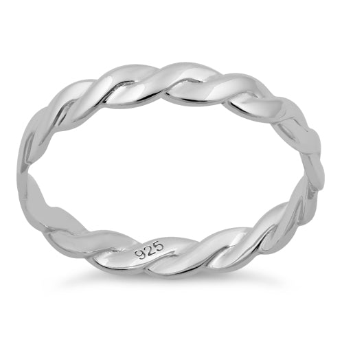 Sterling Silver Braided Band Ring