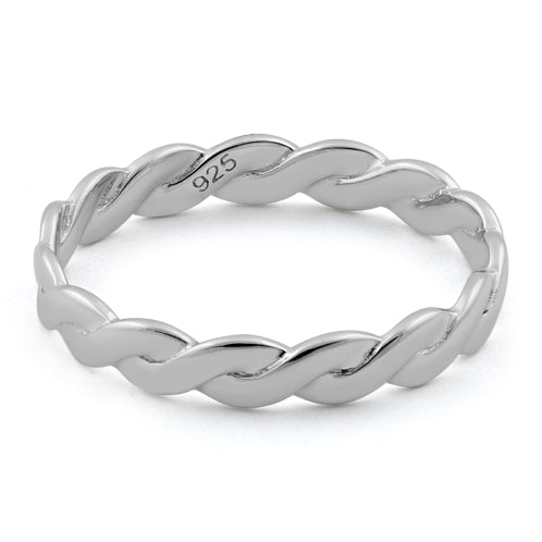 Sterling Silver Braided Band Ring