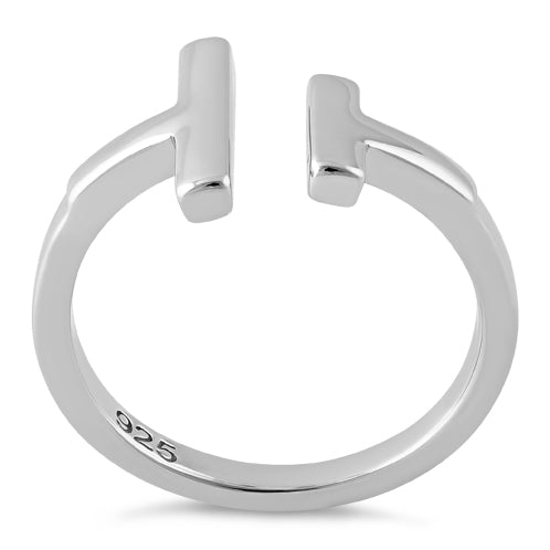 Sterling Silver Double Bar Ring