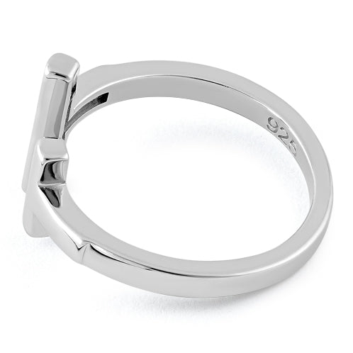 Sterling Silver Double Bar Ring