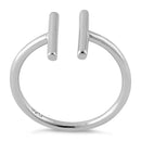 Sterling Silver Double Bar Ring