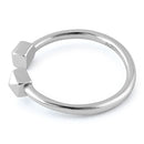 Sterling Silver End to End Arrow Ring