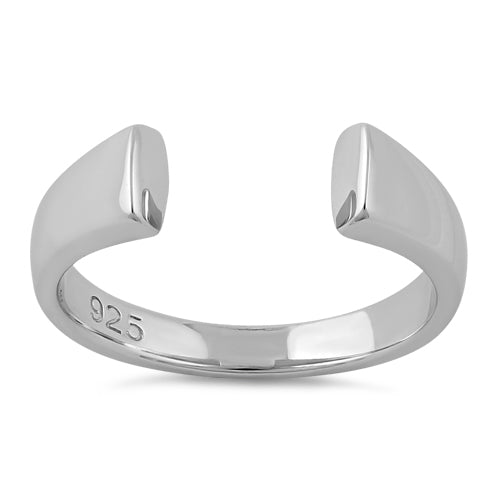 Sterling Silver End to End Bar Ring