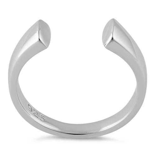 Sterling Silver End to End Bar Ring