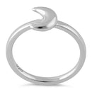 Sterling Silver Half Moon Ring