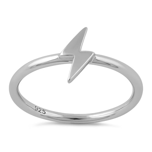 Sterling Silver Lightning Ring