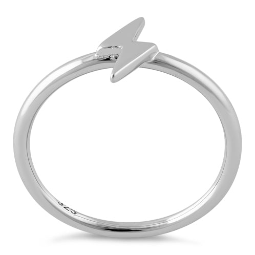 Sterling Silver Lightning Ring