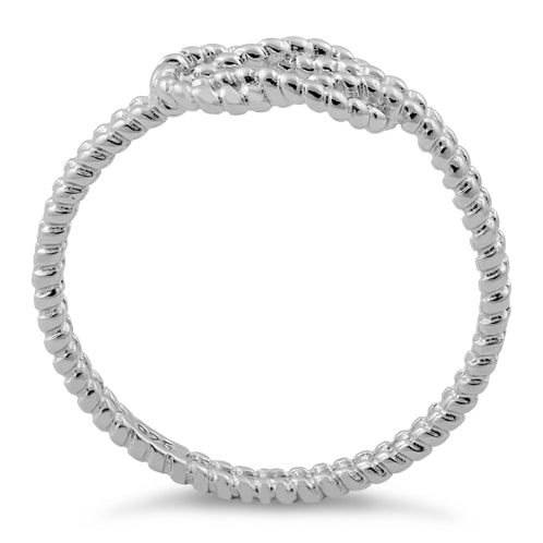 Sterling Silver String Reef Knot Ring