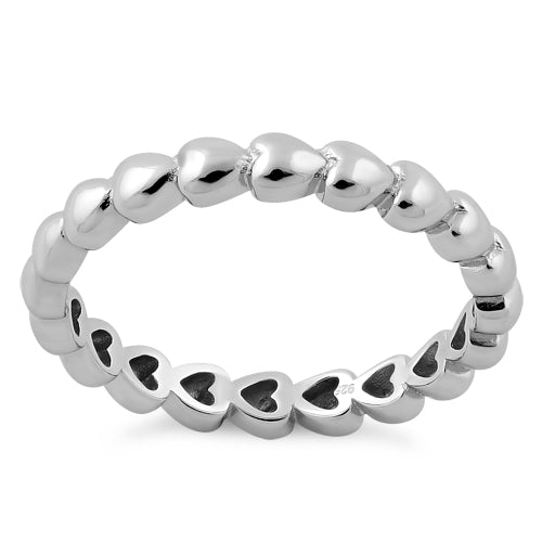 Sterling Silver Eternity Heart Ring