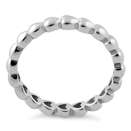 Sterling Silver Eternity Heart Ring