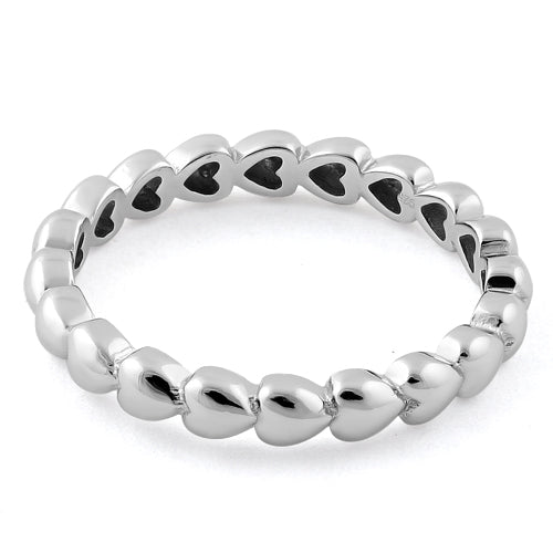 Sterling Silver Eternity Heart Ring