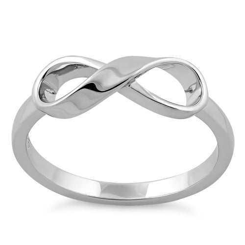 Sterling Silver Infinity Ribbon Ring