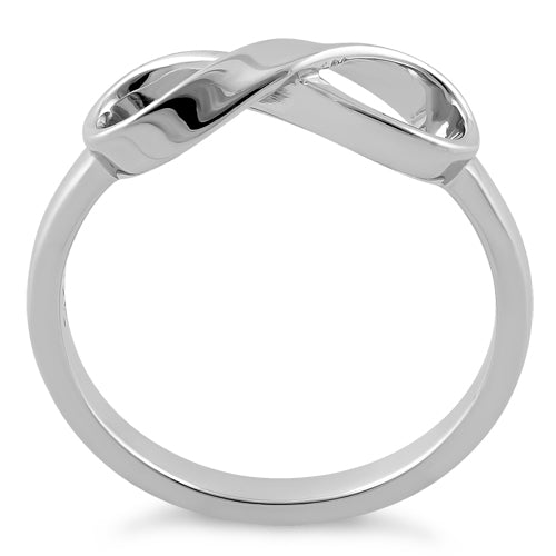 Sterling Silver Infinity Ribbon Ring
