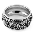 Sterling Silver Peaceful Paisley Ring