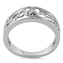 Sterling Silver Vines Flower Ring