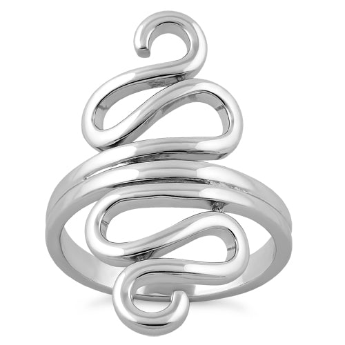 Sterling Silver Wiggly Ring