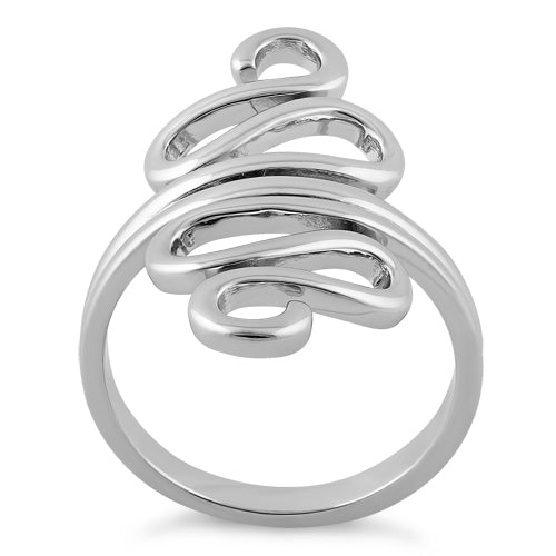 Sterling Silver Wiggly Ring