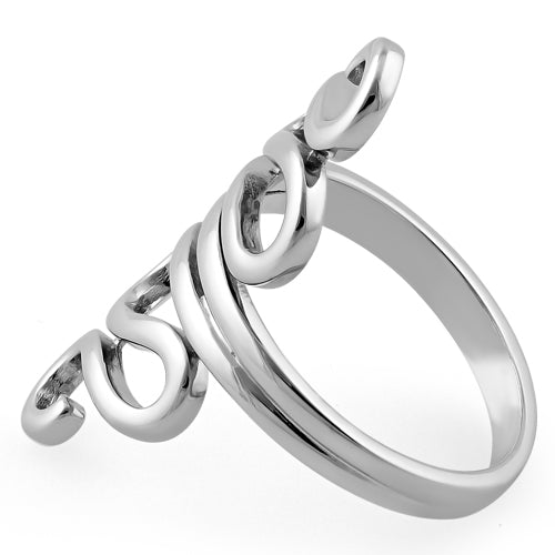 Sterling Silver Wiggly Ring