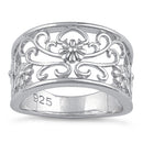 Sterling Silver Wild Flowers Ring